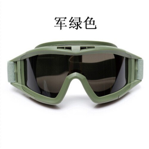 Cross-border outdoor tactical goggles, single desert locust military enthusiast protective goggles, CS shockproof sports universal bulletproof eye protection