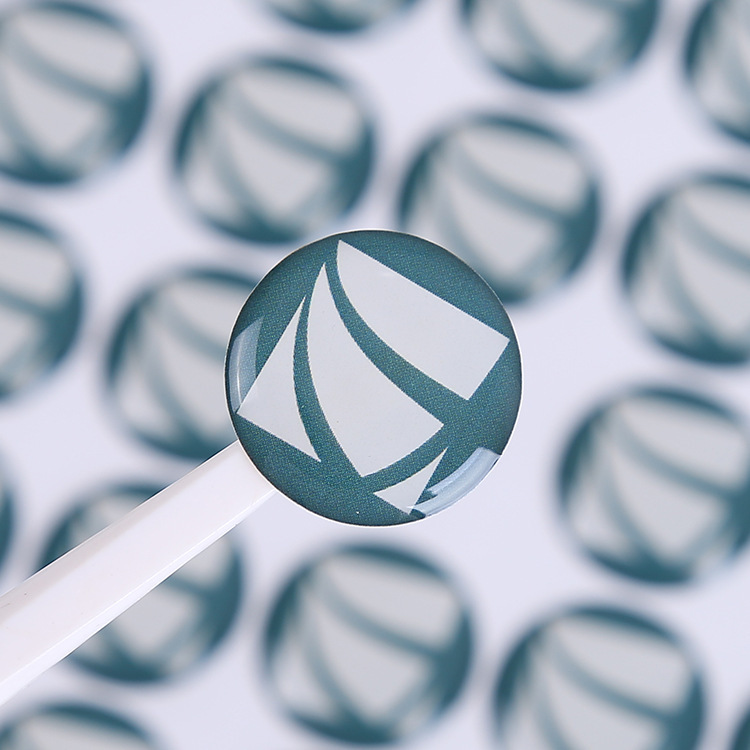 水晶滴塑制定水晶标不干胶标签贴纸 加工标牌商标logo滴胶贴纸