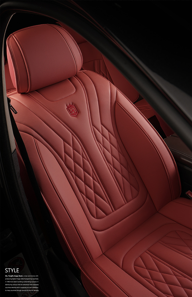 2026 New Model Full Leather Breathable Business-Style Universal Four-Season Full-Cover Car Seat Cushion Cover