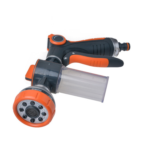 Car Wash Foam Sprayer, Garden Watering, 8 Adjustable Functions, Household Car Cleaning Tool, Multi-functional Thumb Push Foam Gun