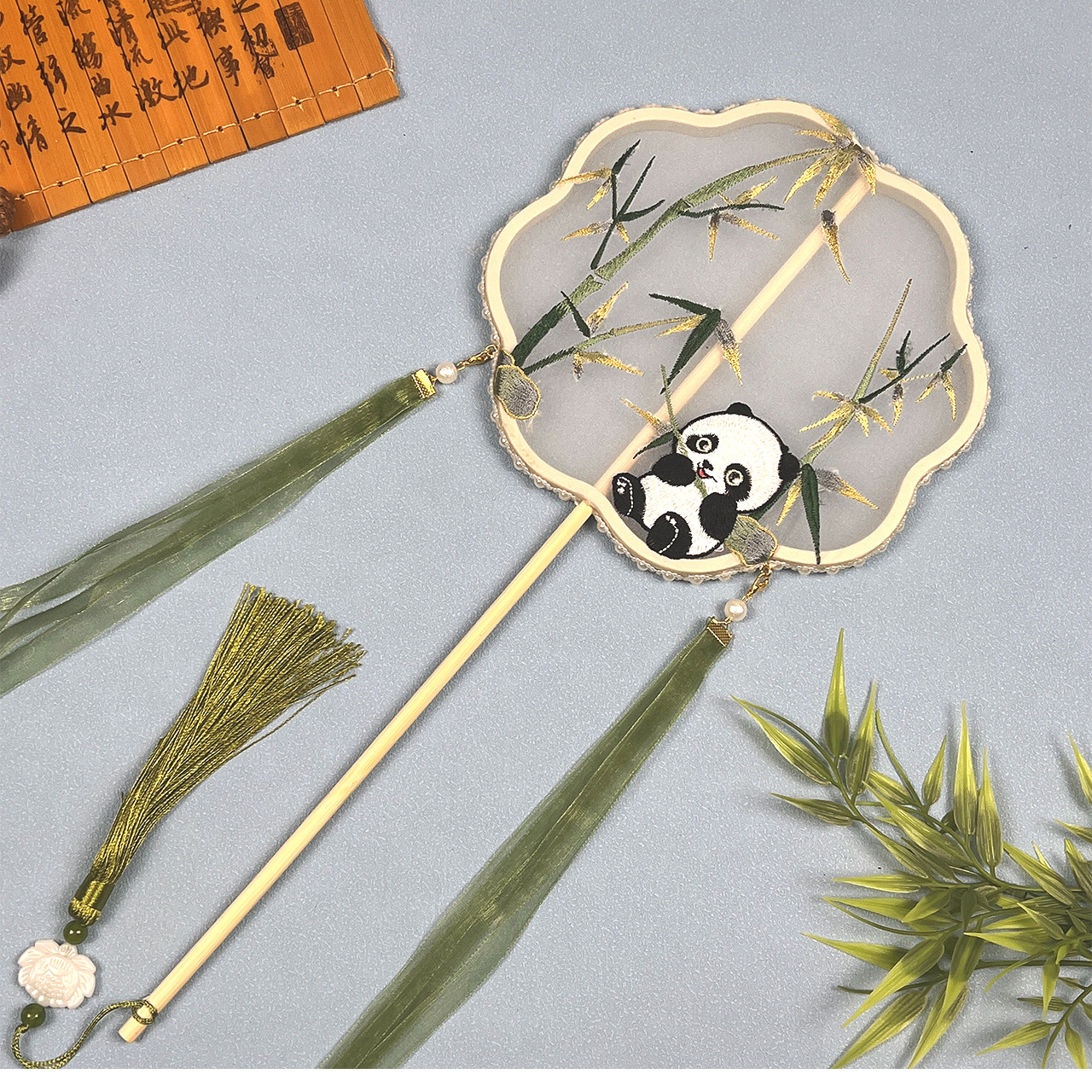 팬더 대나무-8 꽃잎-중간 크기