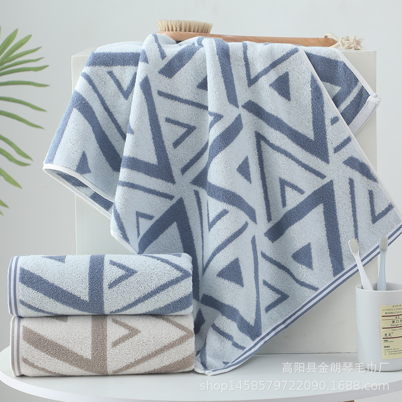 Thin Lengthened and Widened Large Sports Towel Absorbent Soft Hair-free Bath Cotton Towel Gift Face Towel