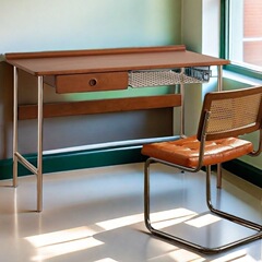 実木の机の復古の小戸型の軽豪華な家庭の書斎の仕事台は簡単に日本式のコンピュータのデスクの事務学習のテーブルを使います。
