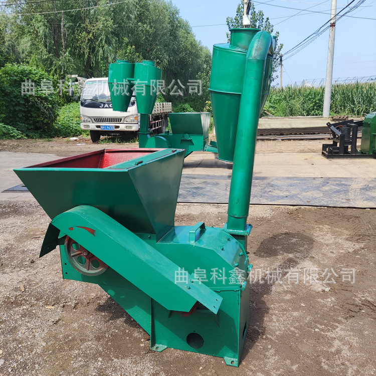 环保沙克龙除尘粉碎机养殖畜禽花生秧粉面机自动进料红薯秧粉糠机