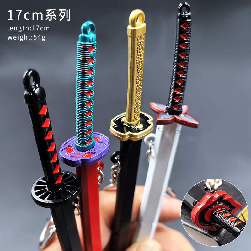 Demon Slayer Merchandise Weapons: Pirate Zoro's Nichirin Sword, Kamado Tanjirou, Agatsuma Zenitsu Figurines