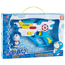 飛航哆啦A夢聲光槍電動發光發生玩具槍藍胖子震動手槍機關槍FH324