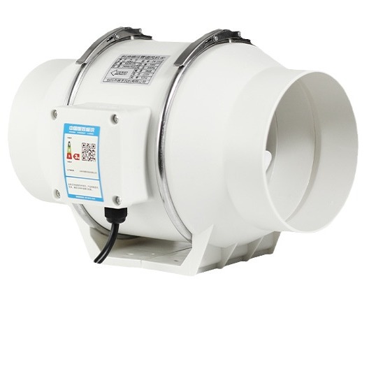 强力静音大功率排烟厨房排风扇圆形换气扇斜流管道增压抽风机