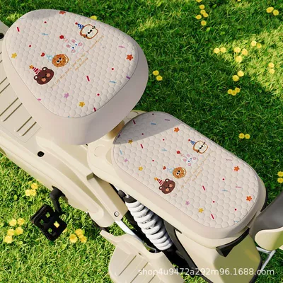 Electric car cushion Car Bicycle Seat Cushion Cover - electric-bicycle-front-rear-seat-covers-rainbow-party-bingdoudou-electric-bicycle-seat-cover-see-details-for-size