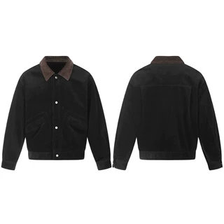 RUIIENRS x EIGHTISLAND 2026 秋季新款撞色领灯芯绒夹克JK711