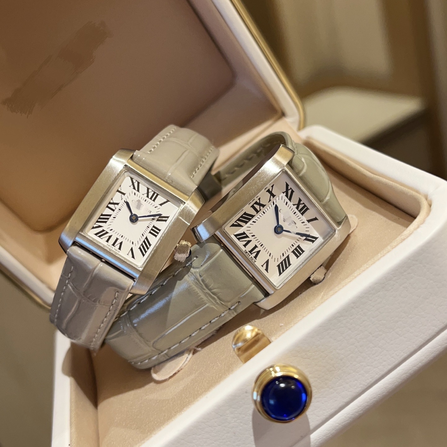 Kajia Men's and Women's Couple Tank Watches Fully Automatic Mechanical Watches Wholesale Retro Small Square Watches for Men and Women