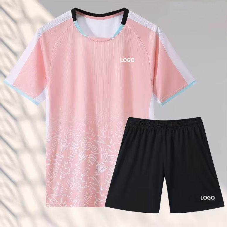 New Badminton Clothing Men's and Women's Sports Quick-drying Short-sleeved Top Team Clothing Running Quick-drying T-shirt