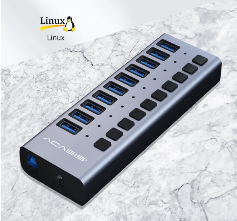 Arkasis usb divisor de 20 puertos computadora teléfono hub concentrador de disco USB de carga de alta potencia estación de acoplamiento