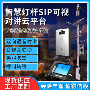 Manufacturer's Product Smart Street Light Pole One-Button Alarm Video Intercom Management Platform Video Two-Way Video Intercom