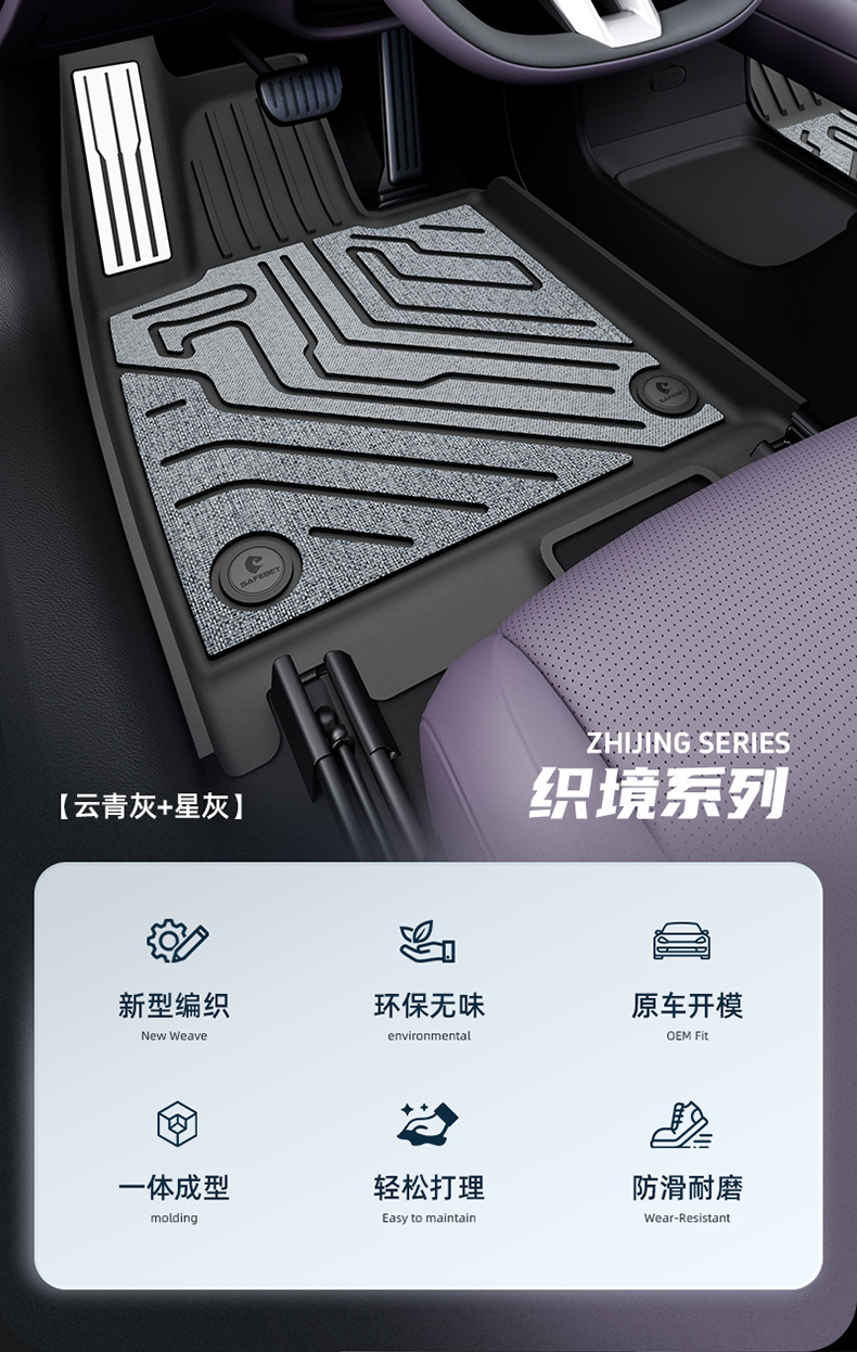 Suitable for Xiaomi YU7 SU7 new model, TPE car floor mats and trunk mat, eco-friendly, waterproof, and wear-resistant