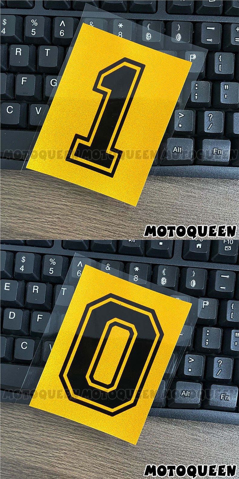 Personalized number plate decals for electric motorcycles, side cover, fuel tank, shock absorber decoration, scratch cover, reflective stickers