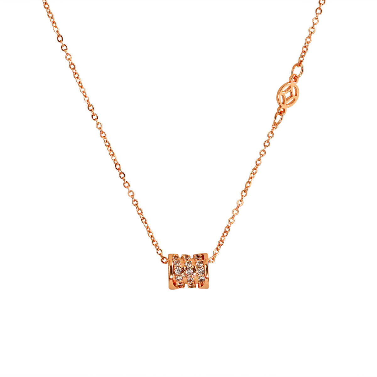 Nuevo estilo de luz lujo simple pequeña cintura borla colgante collar geométrico moneda temperamento ajustable pulsera joyería