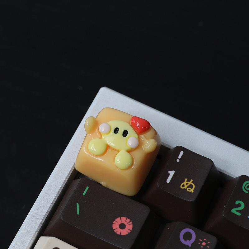 クロスボーダーの人気kt猫の四角いキーキャップの個性的な外装の手作りの立体キーキャップの創意的なカスタマイズのかわいいキーボードキャップ|undefined