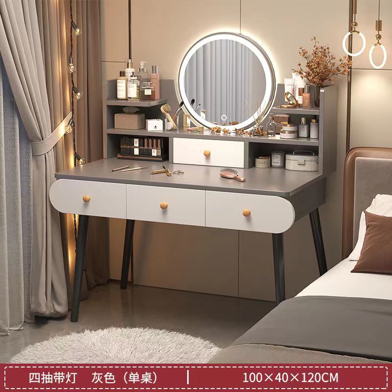 Comedor de dormitorio de lujo moderno y simple gabinete de almacenamiento en una pequeña mesa de maquillaje nórdica en línea popularidad inswind