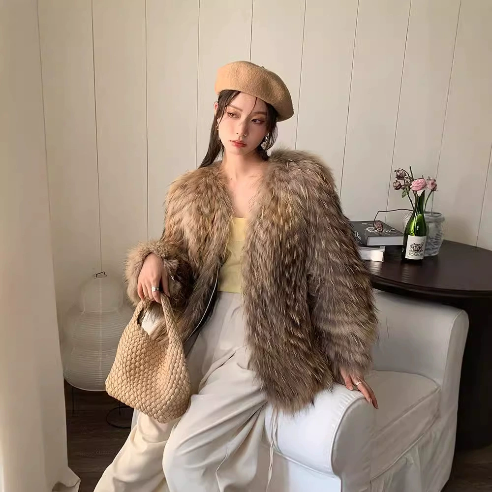 Long jacket, lightweight winter coat, mid-length, V-neckline