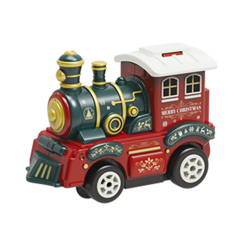 Transfronterizos Niños Navidad tren tren tren puzzle DIY escena de ensamblaje variable para construir juguetes eléctricos tren al por mayor image 6