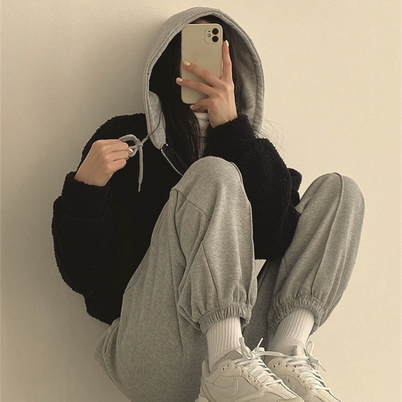 П Demi-season? нужно: Brand demi-season keep warm velvet cardigan for leisure with hood, jacket, oversize, for teenagers