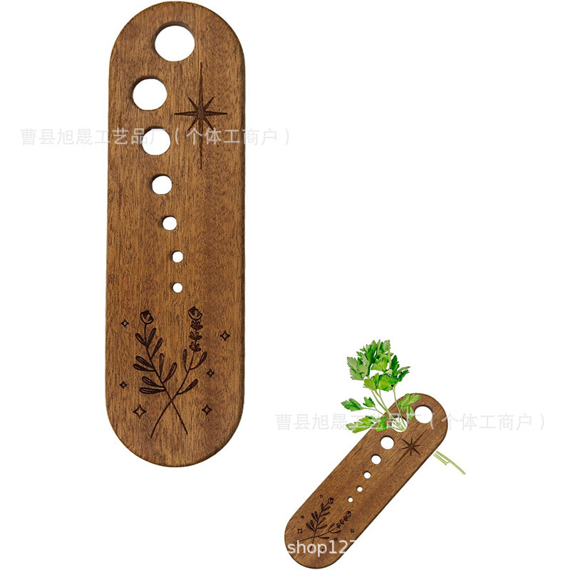 Cross-Border Wooden Vegetable Leaf Remover Wooden Porous Position to Remove Vegetable Roots, Stems and Leaves Kitchen Cooking Tools Cross-Border Wooden Vegetable Leaf Remover Wooden Porous Position to Remove Vegetable Roots, Stems and Leaves Kitchen Cooking Tools