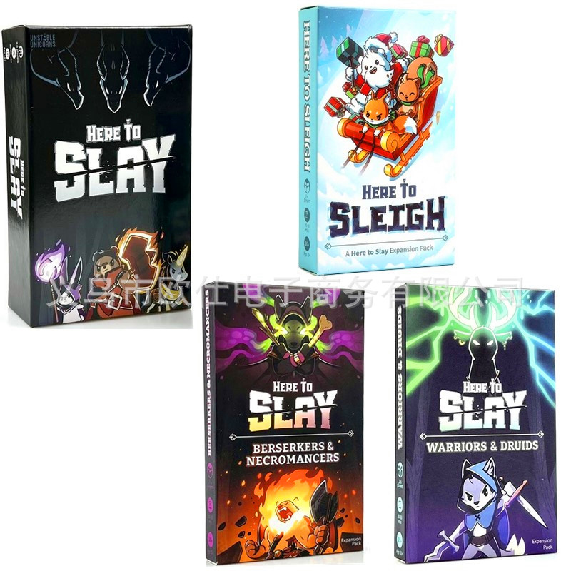 Here to Slay English Version Battle Foundation Plus Expansion Family Gathering Game Cards