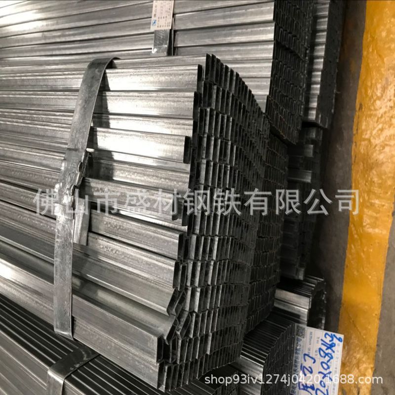 在线零售100*200规格矩形管 冷扎热轧方管铁管批发家具工程用