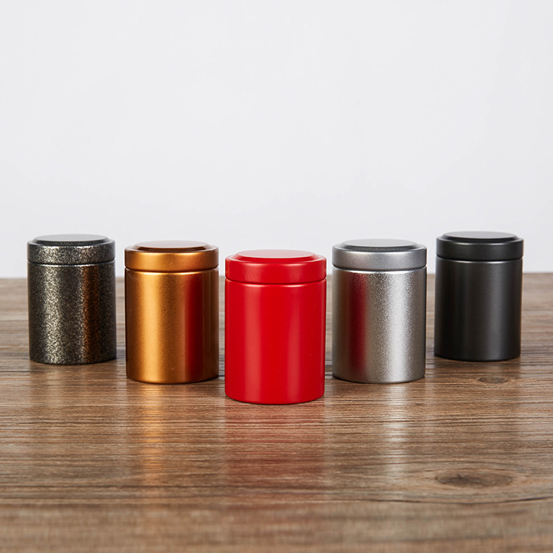 茶叶罐小号迷你铁罐密封铁盒马口便携包装盒小罐茶空罐子通用茶罐