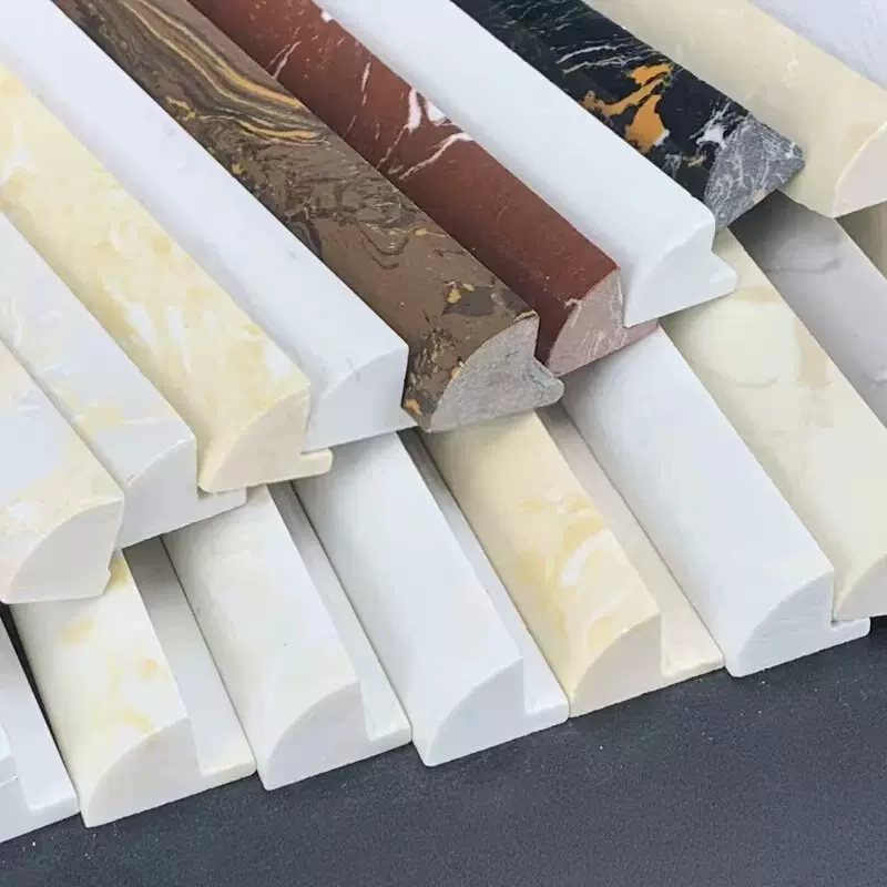 通体石材阳角线人造大理石瓷砖收边线收口包边护墙角修边转角线条