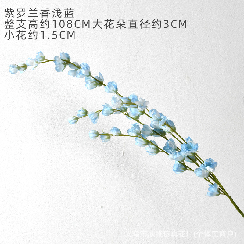 Azul flores simuladas flores falsas flores flores de seda artificial flores de plástico decoración decorativa decoración de boda sala de estar