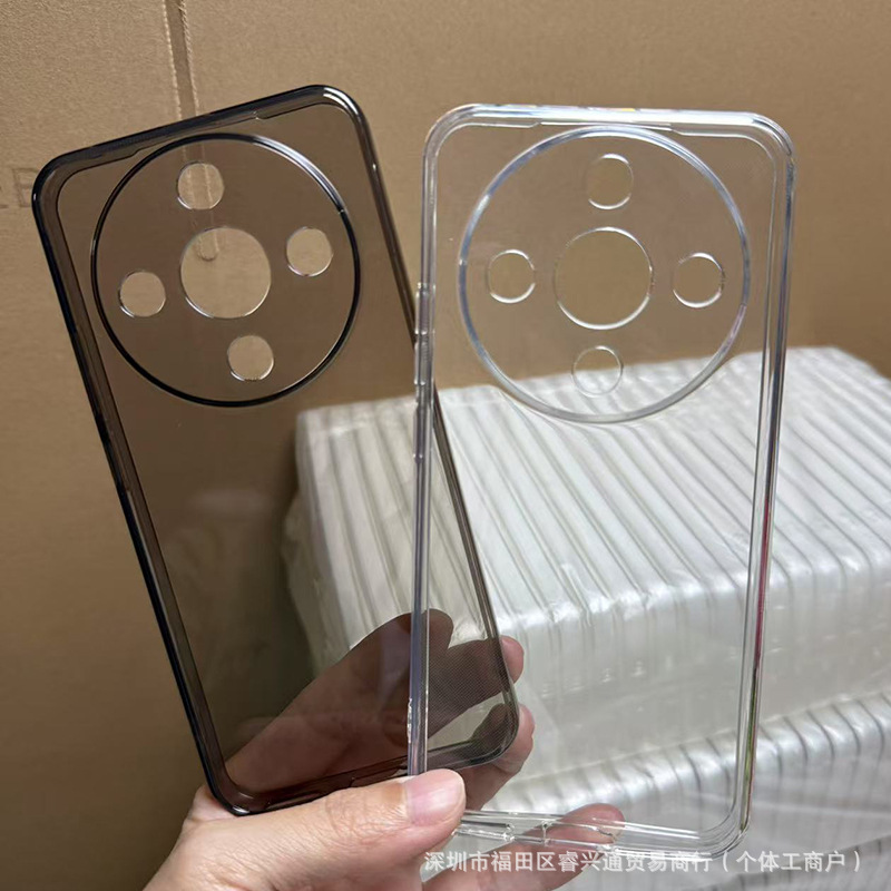 适用华为荣耀X70手机壳P80U保护套荣耀X60透明软壳凹槽滴胶DIY