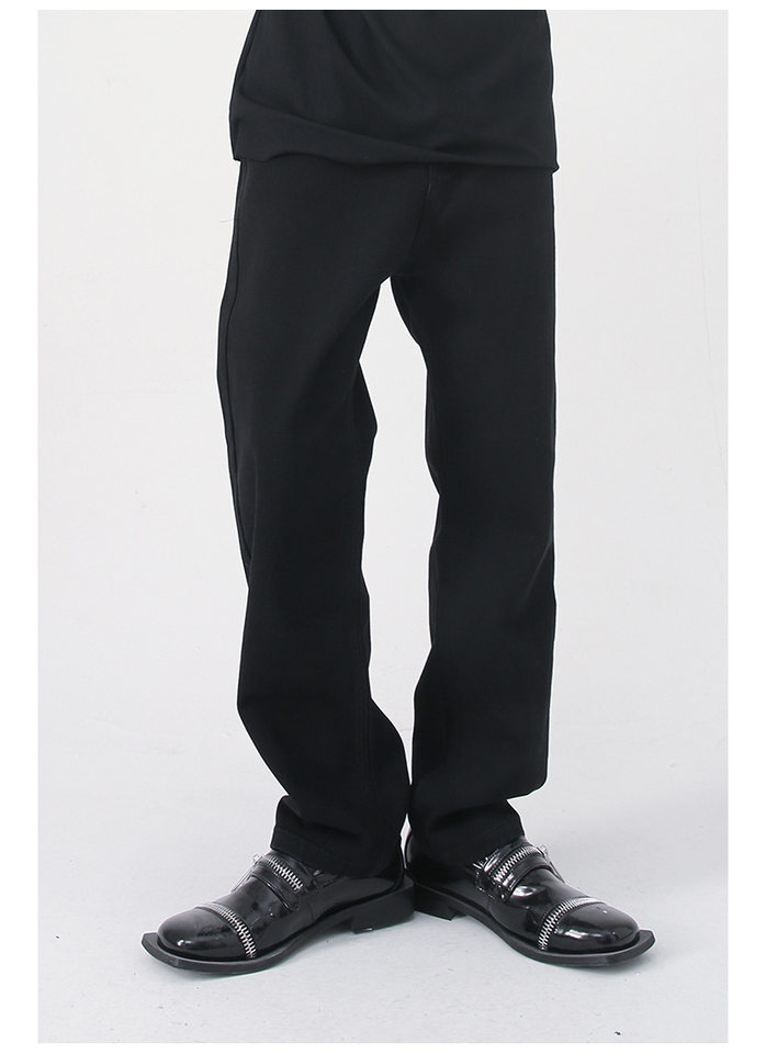 Quần jean nam ống thẳng lửng 9 tấc dáng rộng giặt wash phong cách Hàn Quốc — Màu đen, Denim xanh, Xanh lam đậm, Đen Xám chi tiết 22