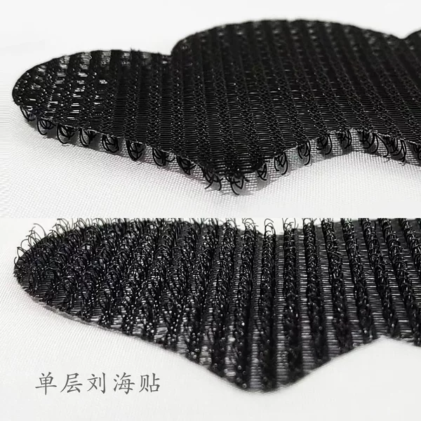 Korean Style Cute Black Bangs Stickers, Heart Style Personalized Magic Hair Stickers, Individually Packaged