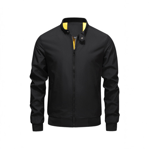 Men's Autumn Stand Collar New Jacket Outerwear Fashion Slimming American Men's Top Jacket