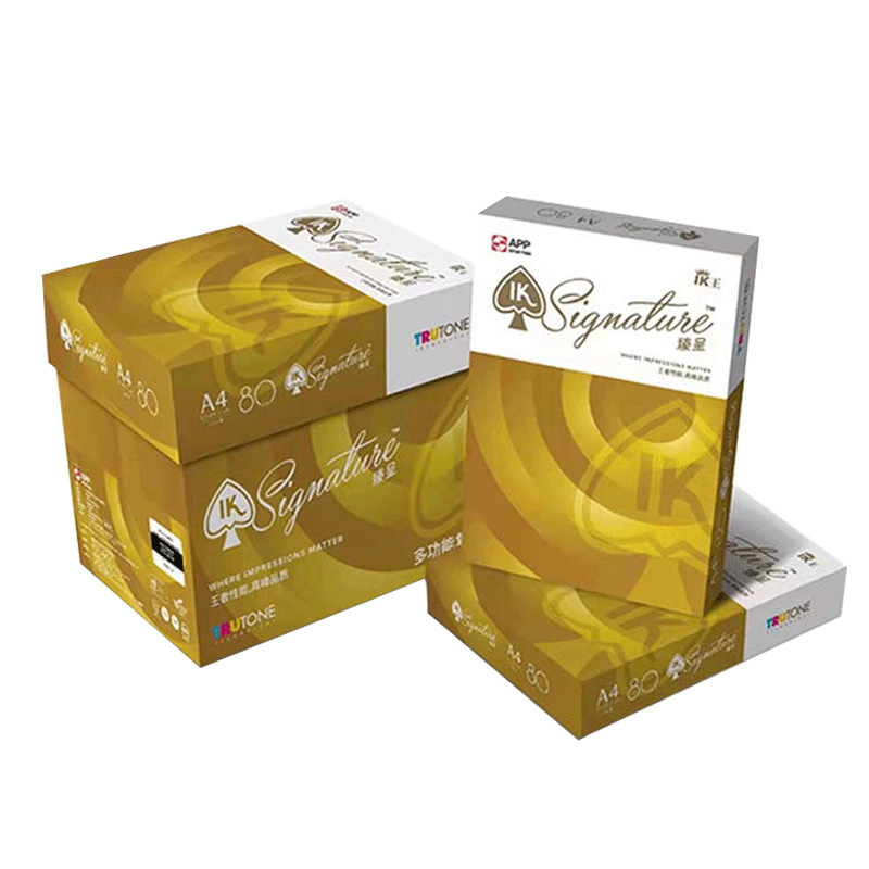 Papel de copia de caracol azul dorado 70G 80g papel de impresión A4 papel de oficina 80g papel de impresión de doble cara papel grueso sin envío