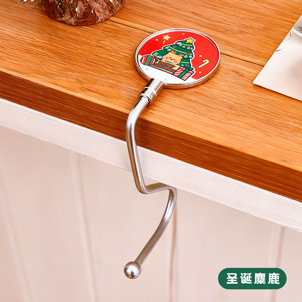 2026 encantadora mochila de Navidad gancho móvil creativo de escritorio sin perforación gancho dibujos animados regalos para estudiantes