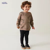 Little maven европейские и американские мальчики свитерны осенний детский набор с длинными рукавами повседневный детский набор из двух частей