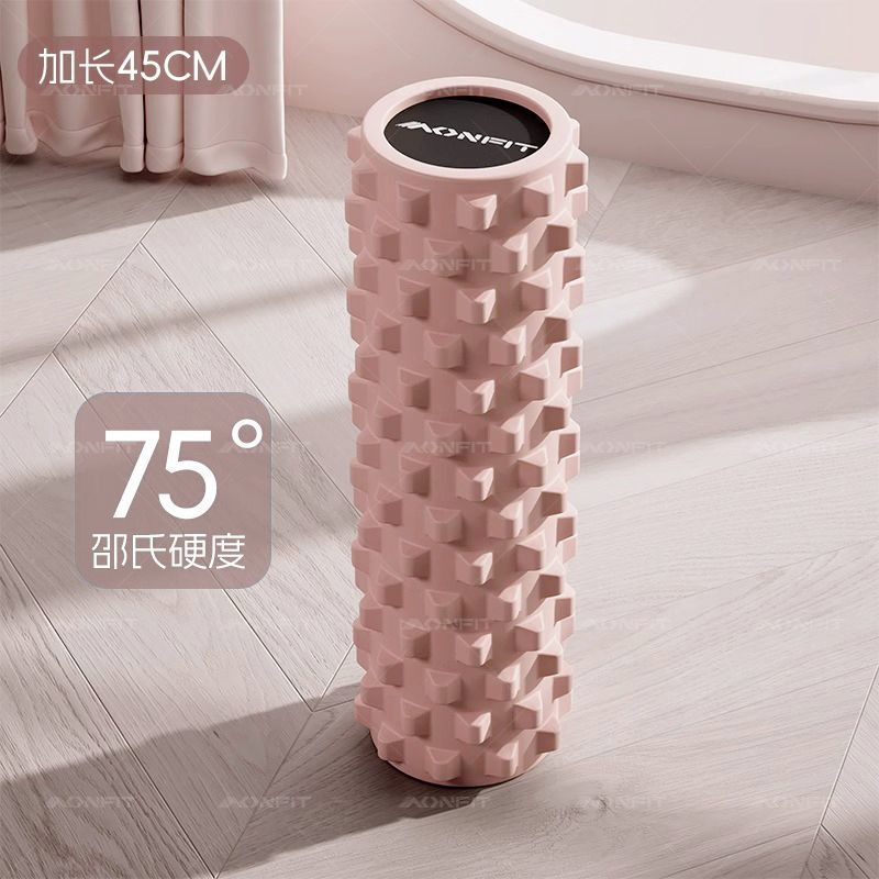 实心狼牙泡沫轴舒缓腰部肌肉放松专业滚轴瘦腿瑜伽柱按摩滚轮器材|undefined
