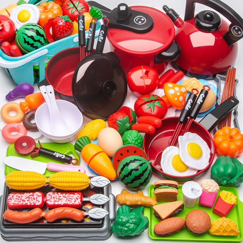 Cross-Border Children's Pretend Play Kitchen Toy Set for Girls and Boys, Kids Cooking and Cooking Simulation Kitchenware