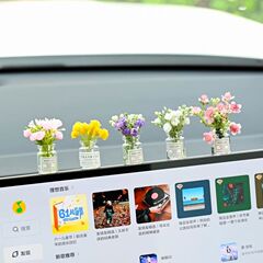 車の装飾品癒しミニかわいい車の窓花瓶車のインテリアアクセサリーセンターコンソール装飾装飾品新しいスタイル