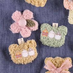 Strawberry Embroidery Felt Cartoon Animal Bow Tie Costume Accessory Supply Decorative Handmade DIY Headband Material