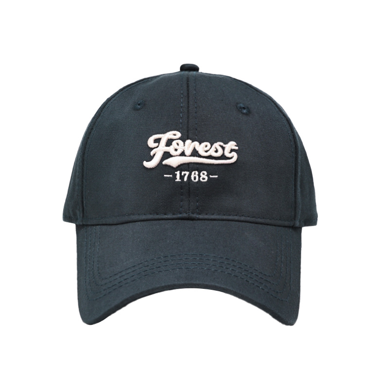 Gran gorra de béisbol bordada coreana para mujeres, cara redonda adecuada beige versátil, bordado amplio para mostrar la cara, gorra de lengua de pato