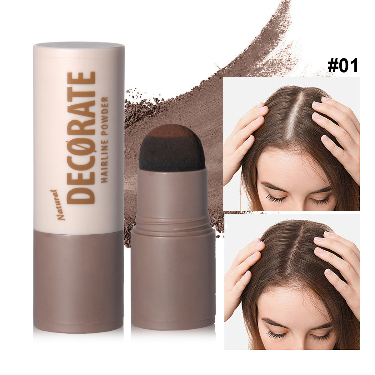 Cross-border MAFFICK natural contouring forehead powder contouring waterproof sweat-proof non-transferring shadow powder