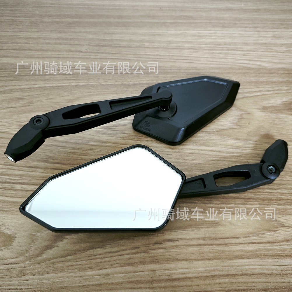 New Motorcycle Model Suitable for Niu and Yadea Electric Vehicles, Universal Modified Polygonal Foldable Rearview Mirror Wholesale