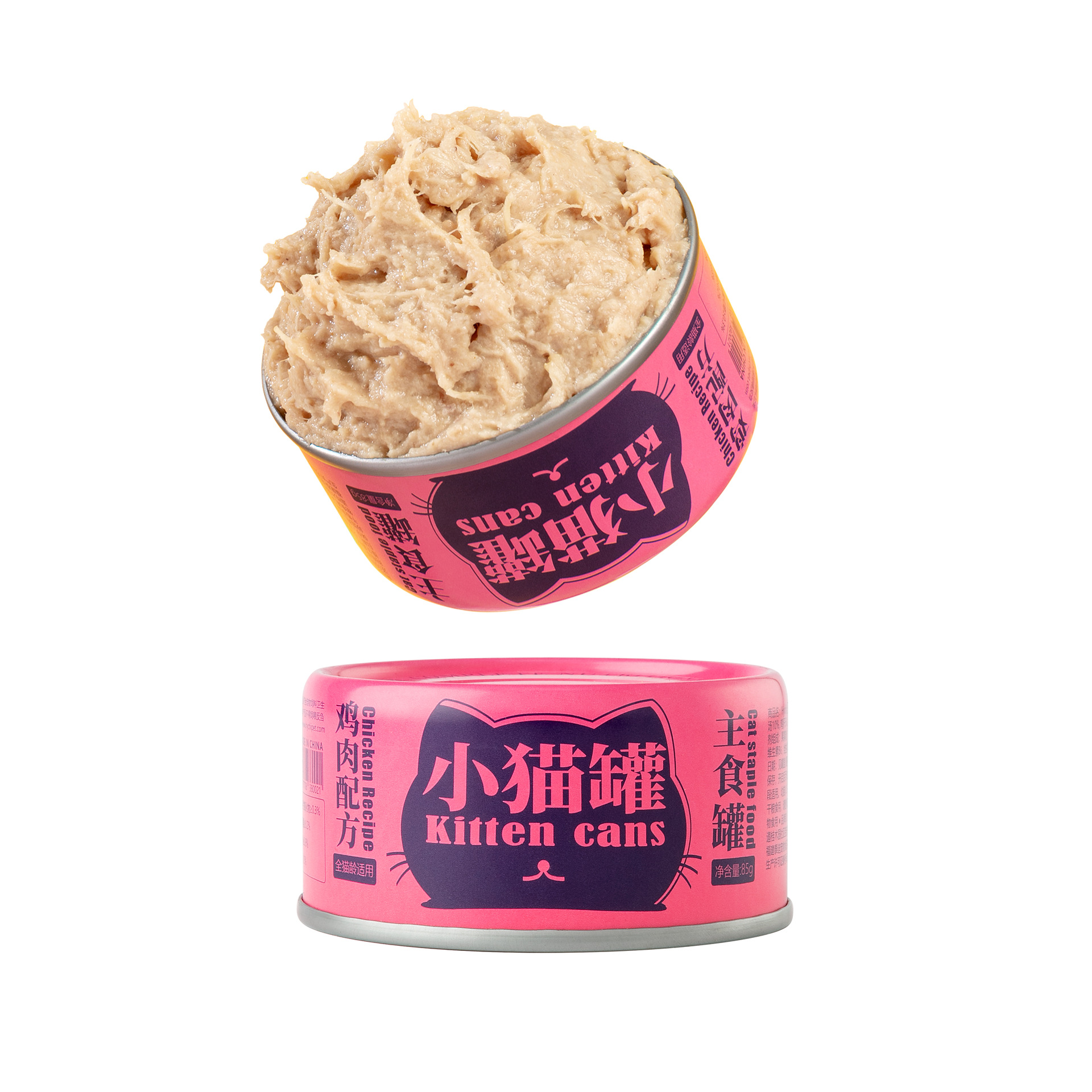 동일 공장 신제품 새끼 고양이 캔 치킨 리바이탈라이징 85g