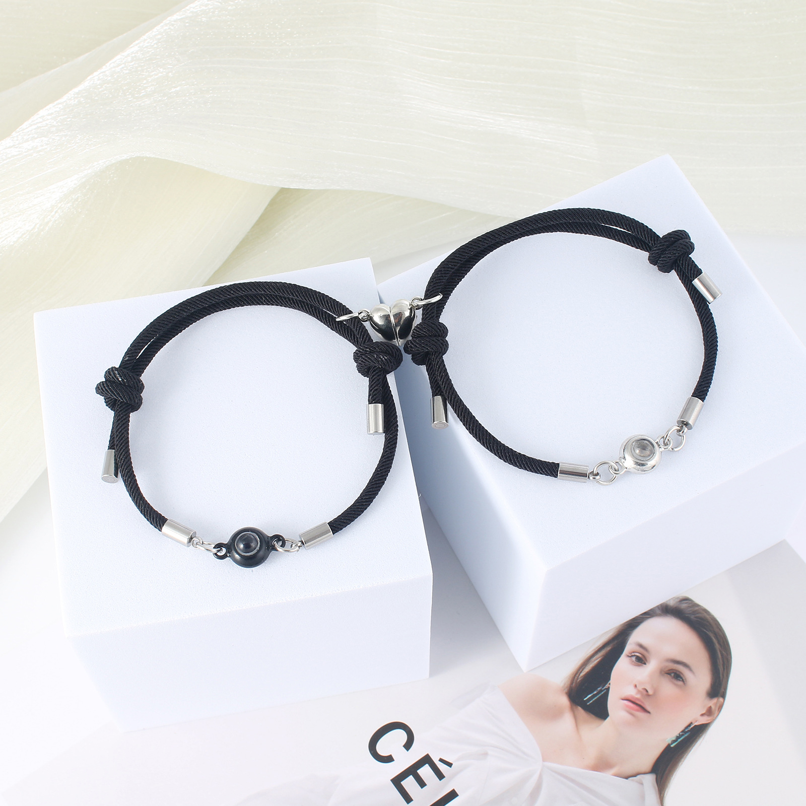 Fashion Geometric Alloy Handmade Unisex Bracelets 1 Pair