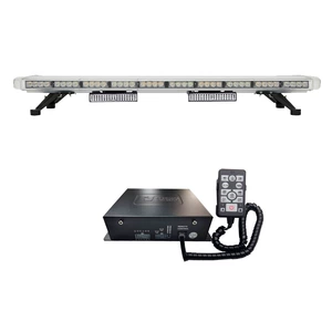 Yüksək güclü LED uzun xəbərdarlıq işığı, qırmızı-mavi 1.2m, ikili buynuz 8400-4H