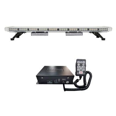 High-power LED long-row warning light red and blue strobe light 1.2m flashing signal light with dual horns 8400-4H