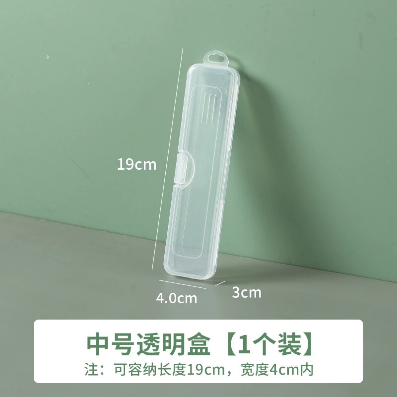 便携密封SMMA透明餐具盒产品展示图